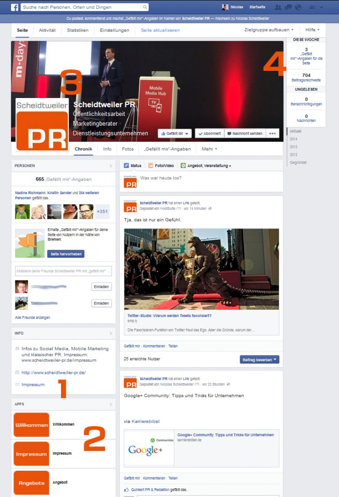 Die neue Facebook-Seite - Fanpage von Scheidtweiler PR-Agentur aus Bremen Die neue Facebook-Seite - Fanpage von Scheidtweiler PR-Agentur aus Bremen