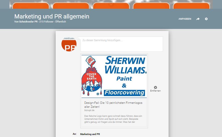 Googleplus-Sammlungen neu erstellen - Social Media im PR-Blog Googleplus-Sammlungen neu erstellen - Social Media im PR-Blog